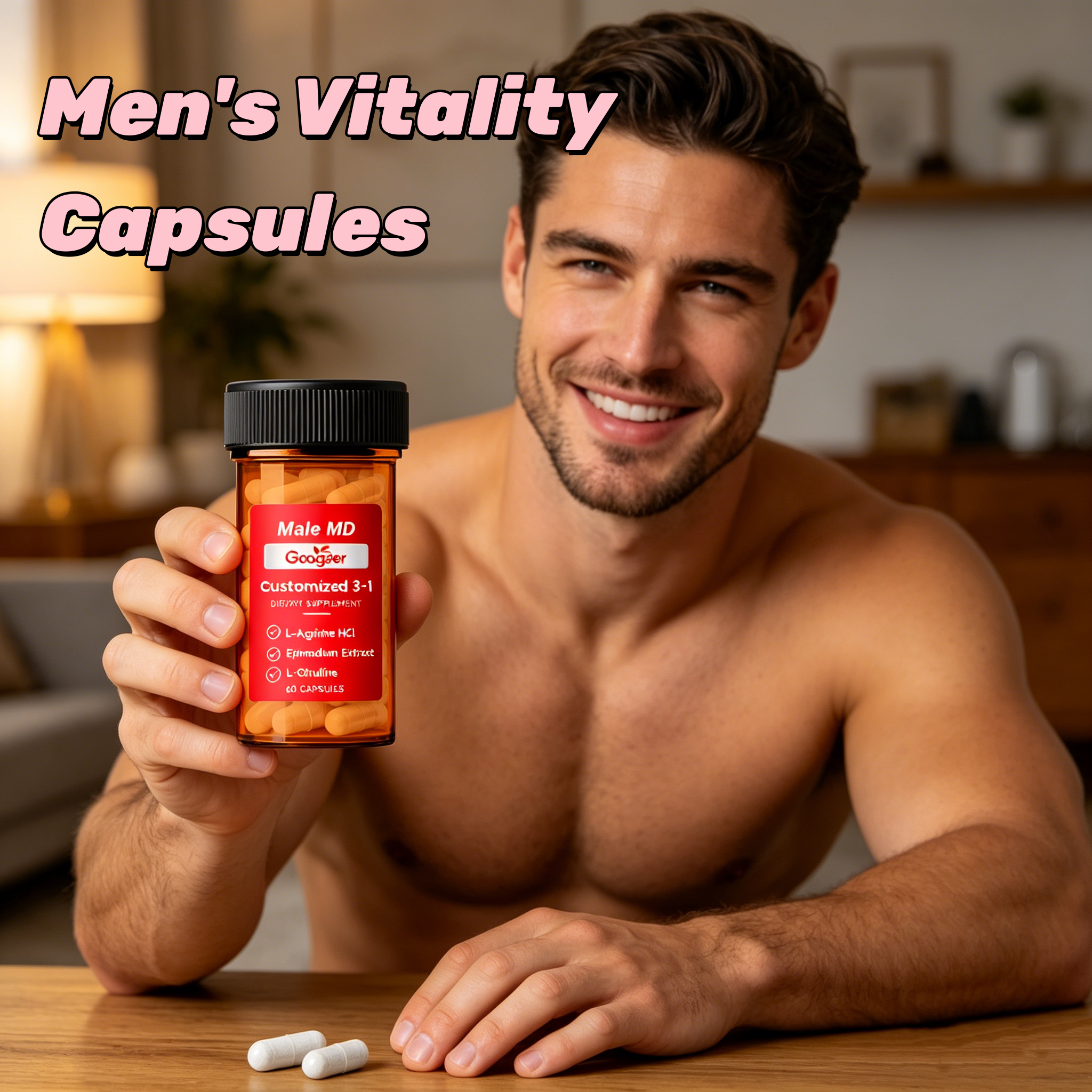 Nutrition One Fitness - GOOGEER Men's Health Capsules Enhance Sexual