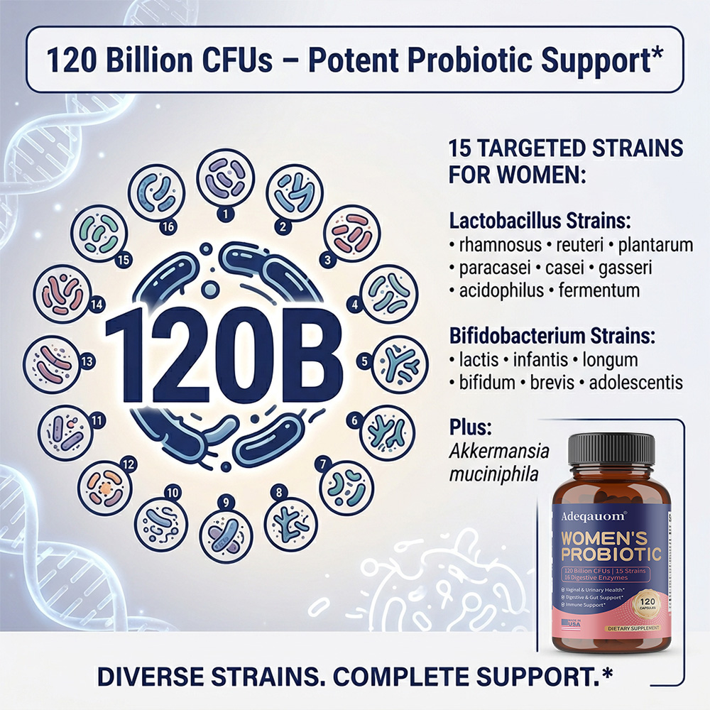 Women’s Probiotic Capsules 120 - Probiotic 60 Billion avis et prix